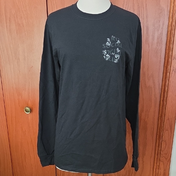 Anti Social Social Club Black Long Sleeve Tee - Picture 2 of 4